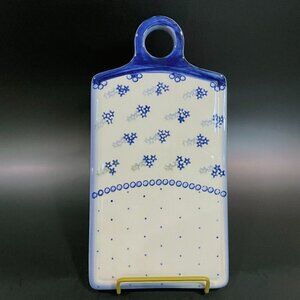 Unikat Polish Pottery Cheese Cutting Board Charcuterie Serving 11” Signed